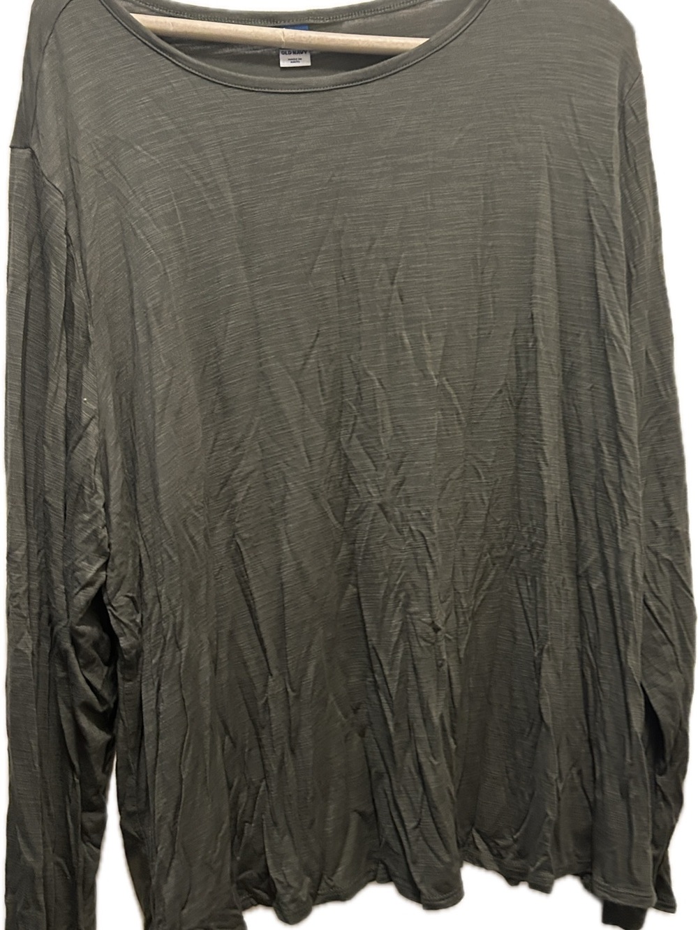 Old Navy 2X Long-Sleeve Crew Neck Shirt - Olive